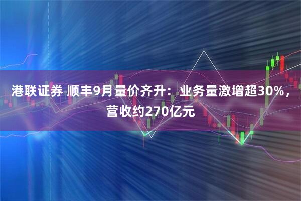 港联证券 顺丰9月量价齐升：业务量激增超30%，营收约270亿元